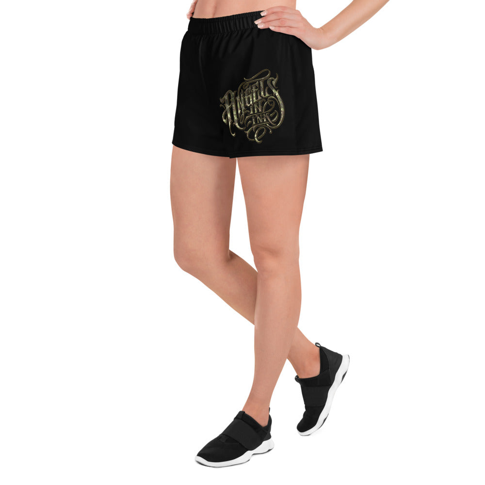 Angels in Ink Women’s Recycled Athletic Shorts