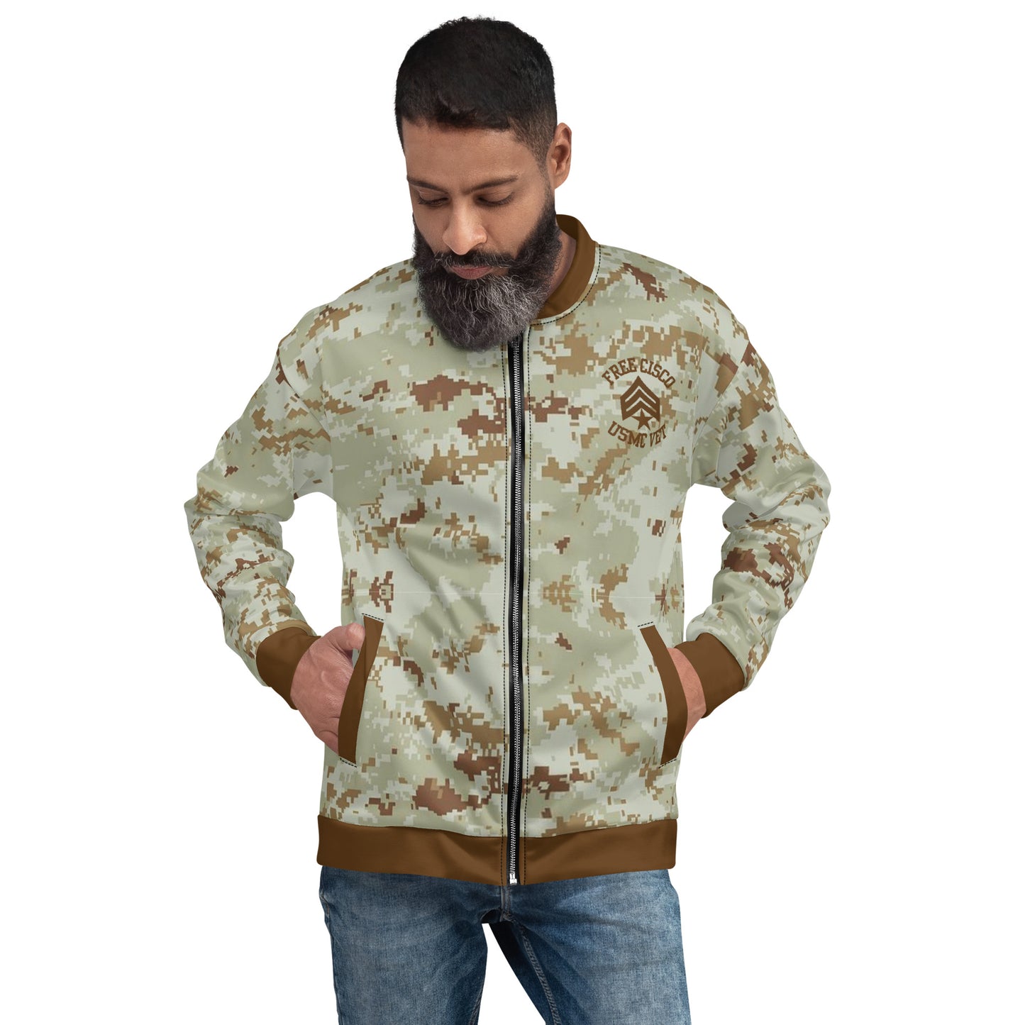 Free Cisco Desert Camo Bomber Jacket