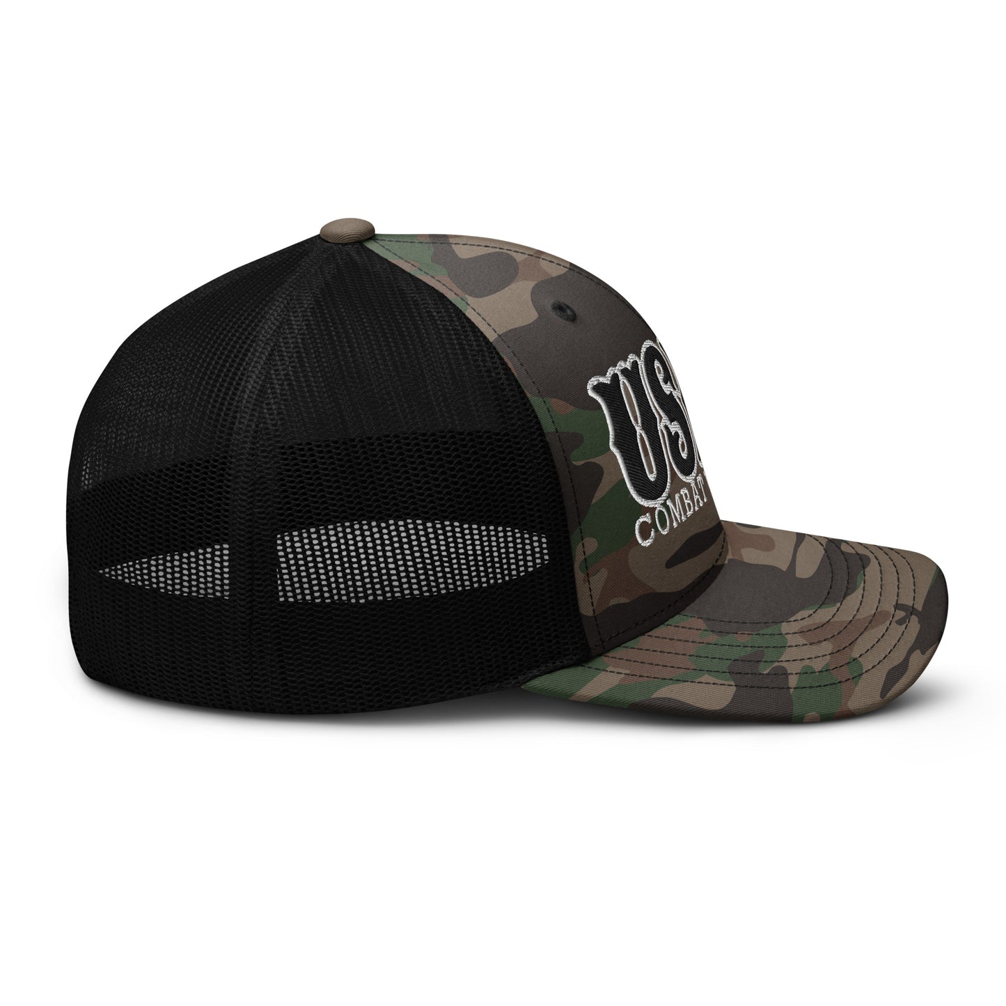 USMC Combat Veteran Camouflage trucker hat