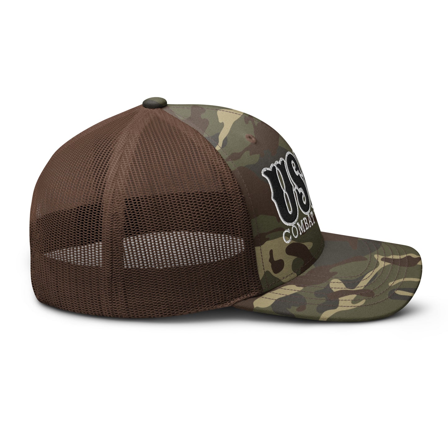 USMC Combat Veteran Camouflage trucker hat