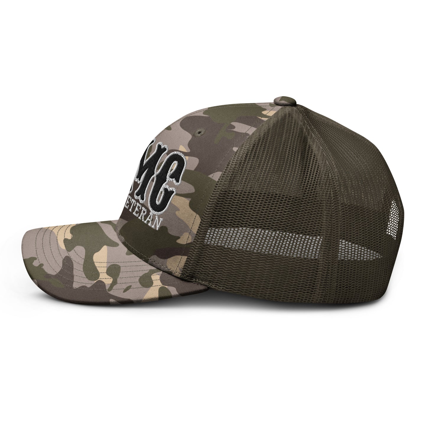 USMC Combat Veteran Camouflage trucker hat