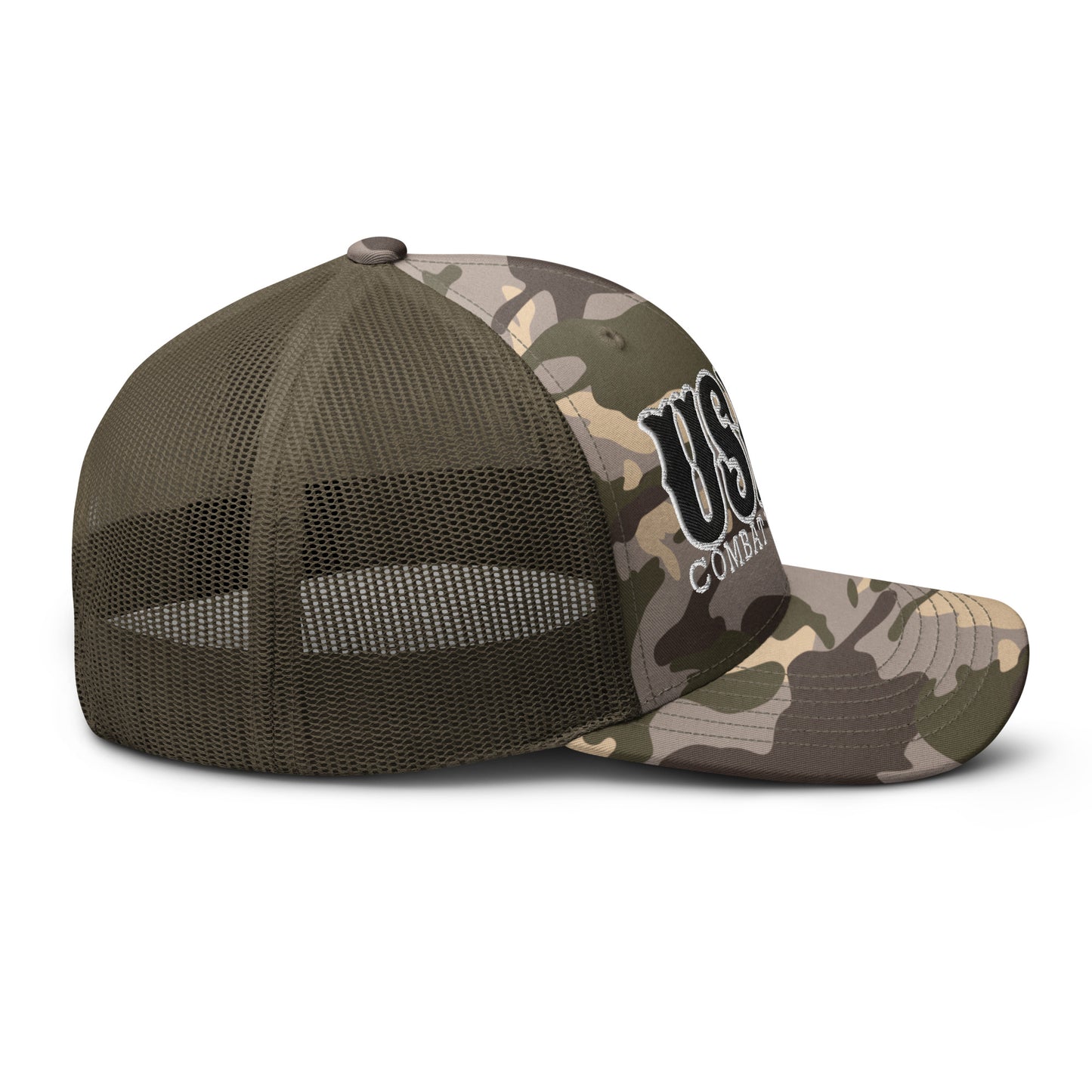 USMC Combat Veteran Camouflage trucker hat