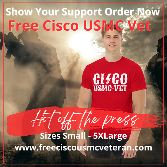 Free Cisco USMC VET Red/White