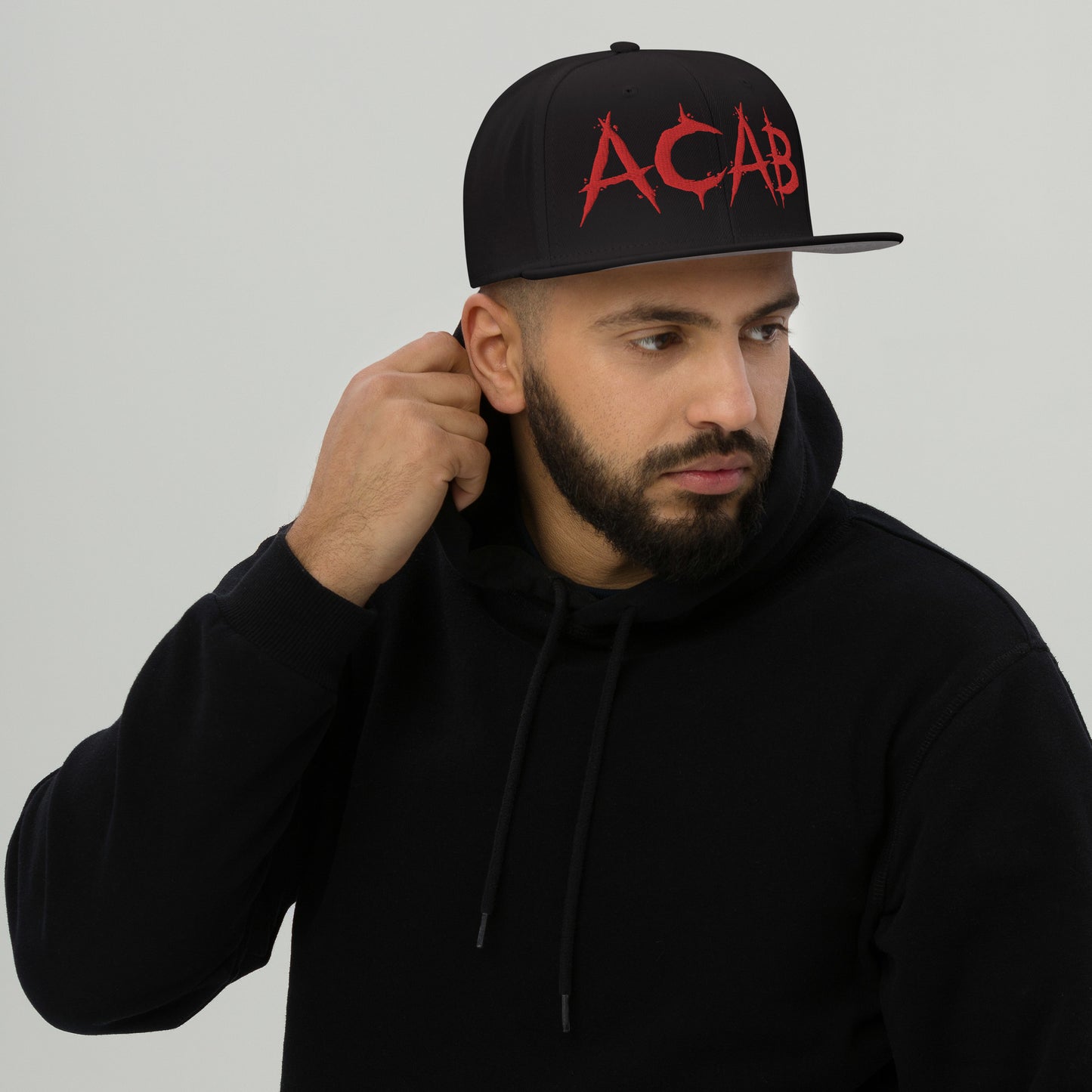 ACAB Red Snapback Hat