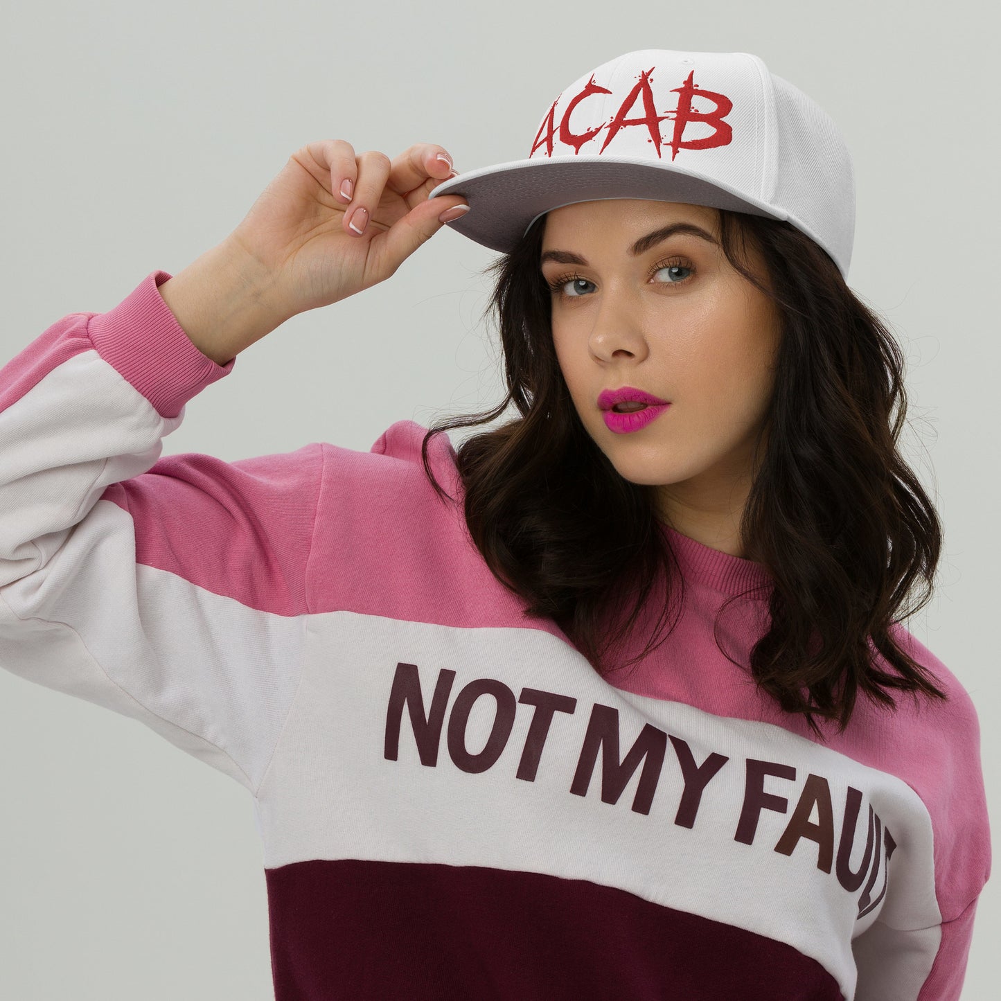 ACAB Red Snapback Hat