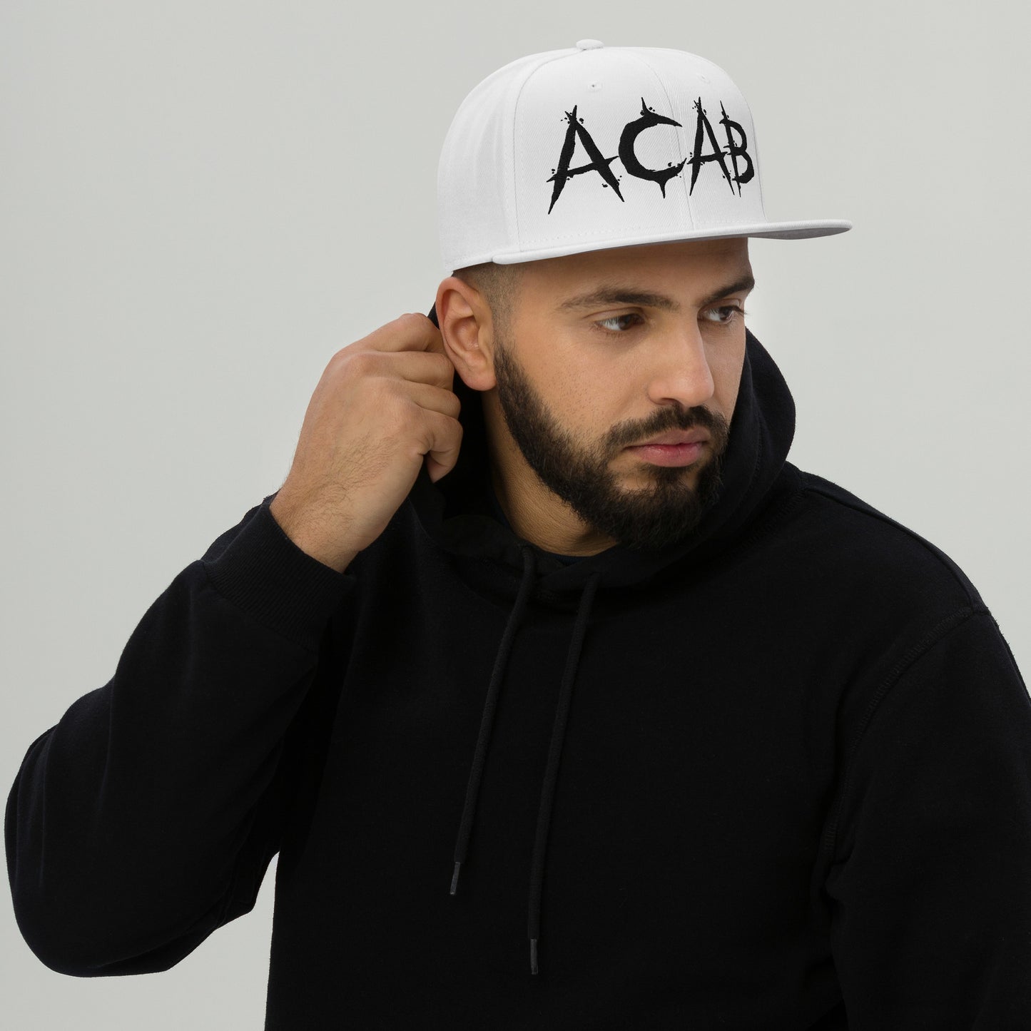 ACAB Black Snapback Hat