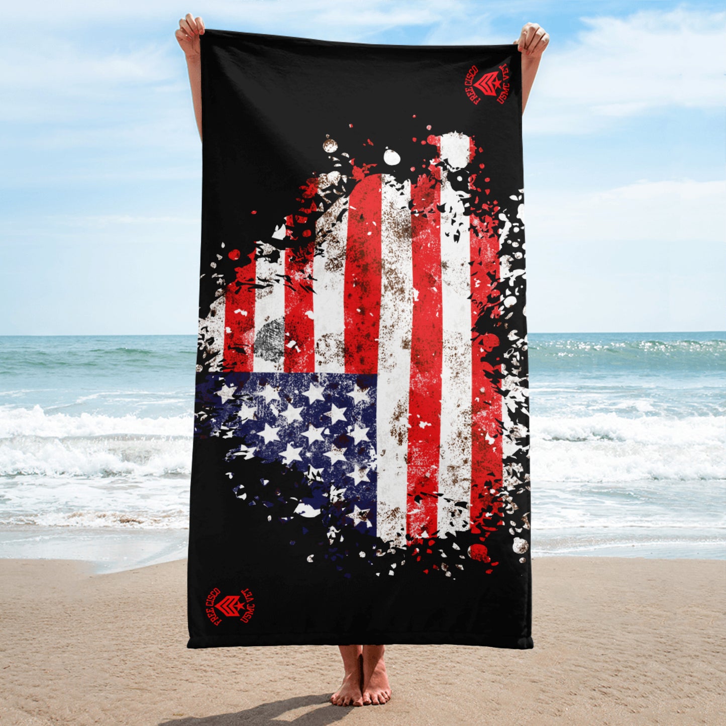 American Flag Towel