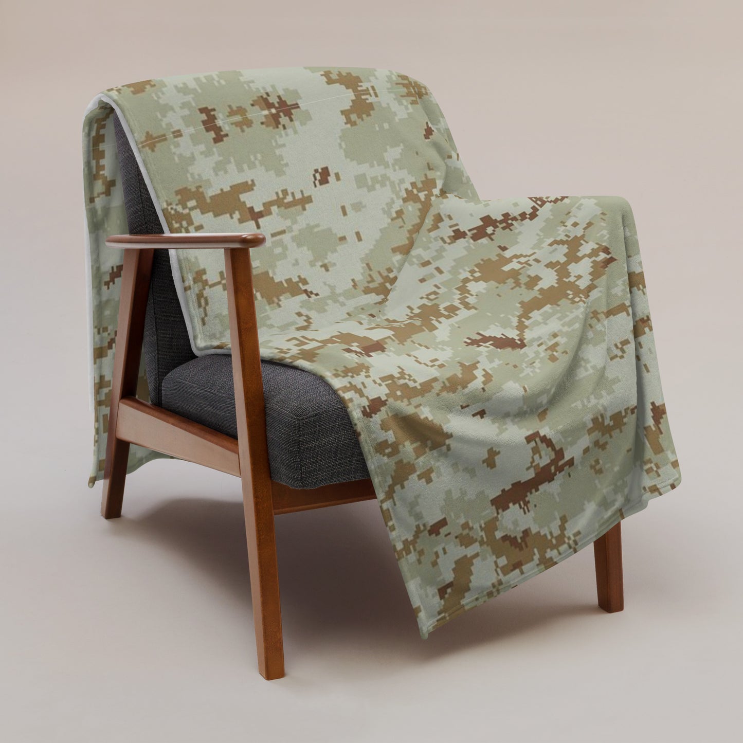 Desert Camo Throw Blanket (Without Logo)