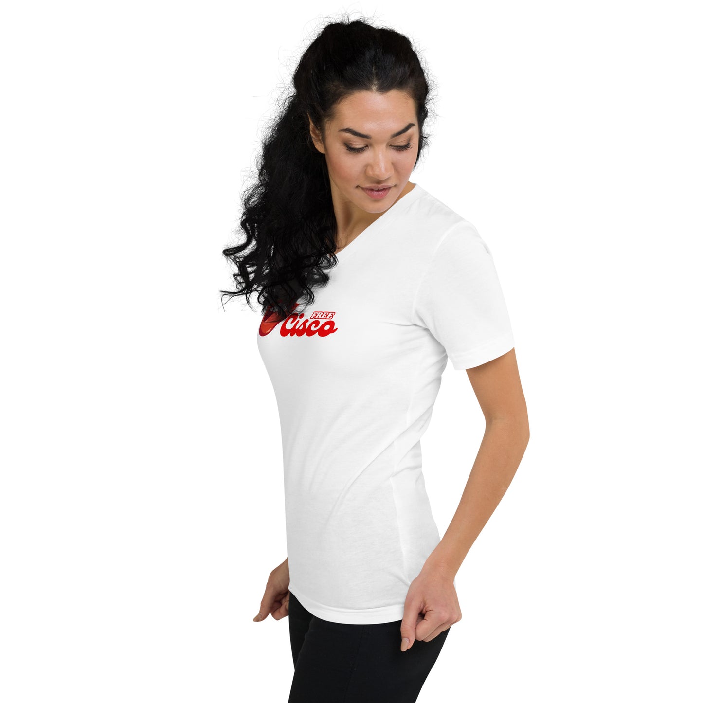 Red Lips Women’s v-neck