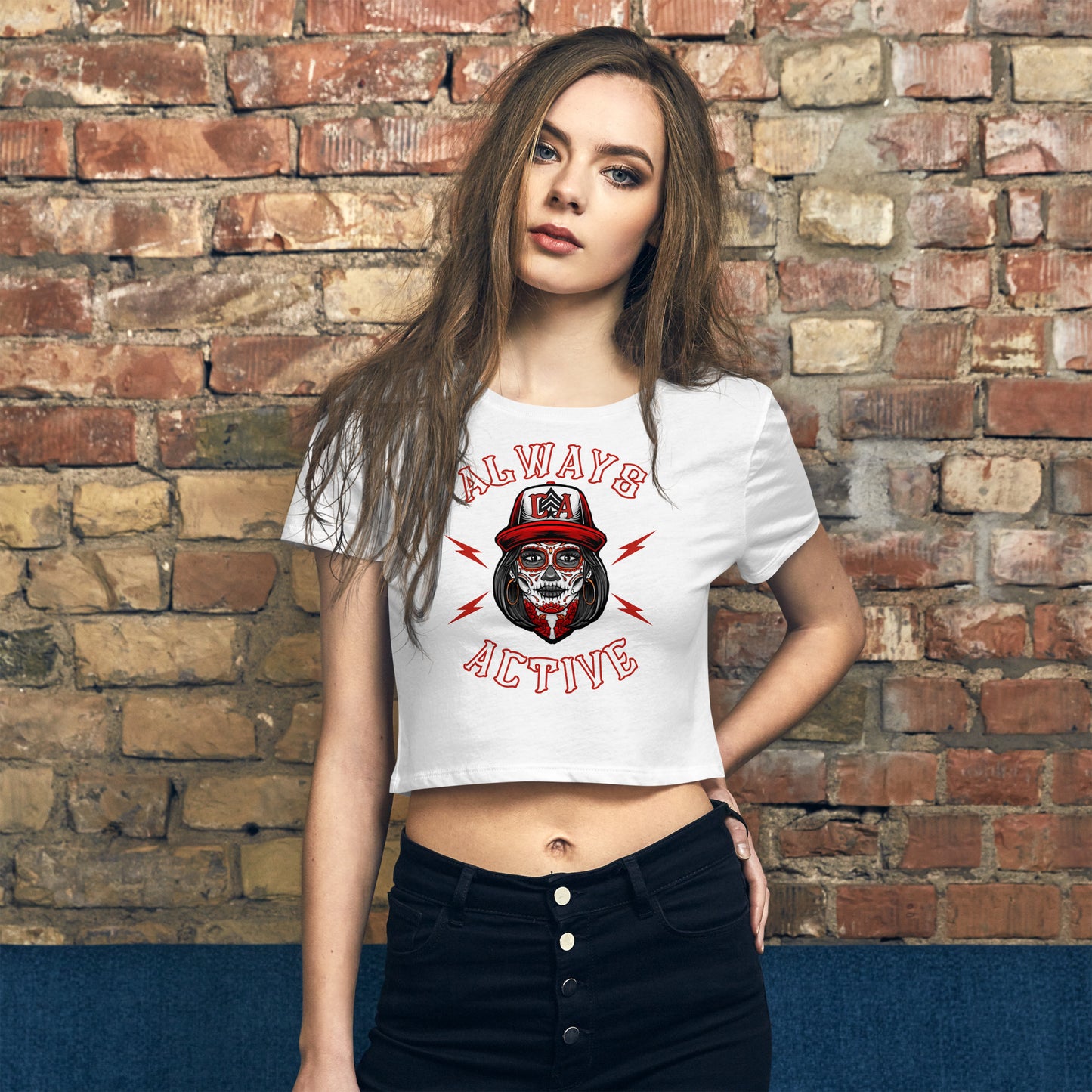 Sugar Skull Women’s Crop Tee