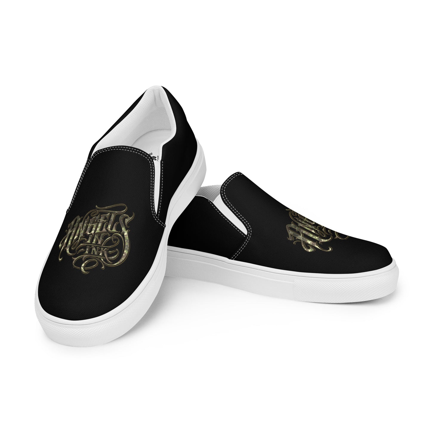 Angels in Ink Women’s slip-on canvas shoes