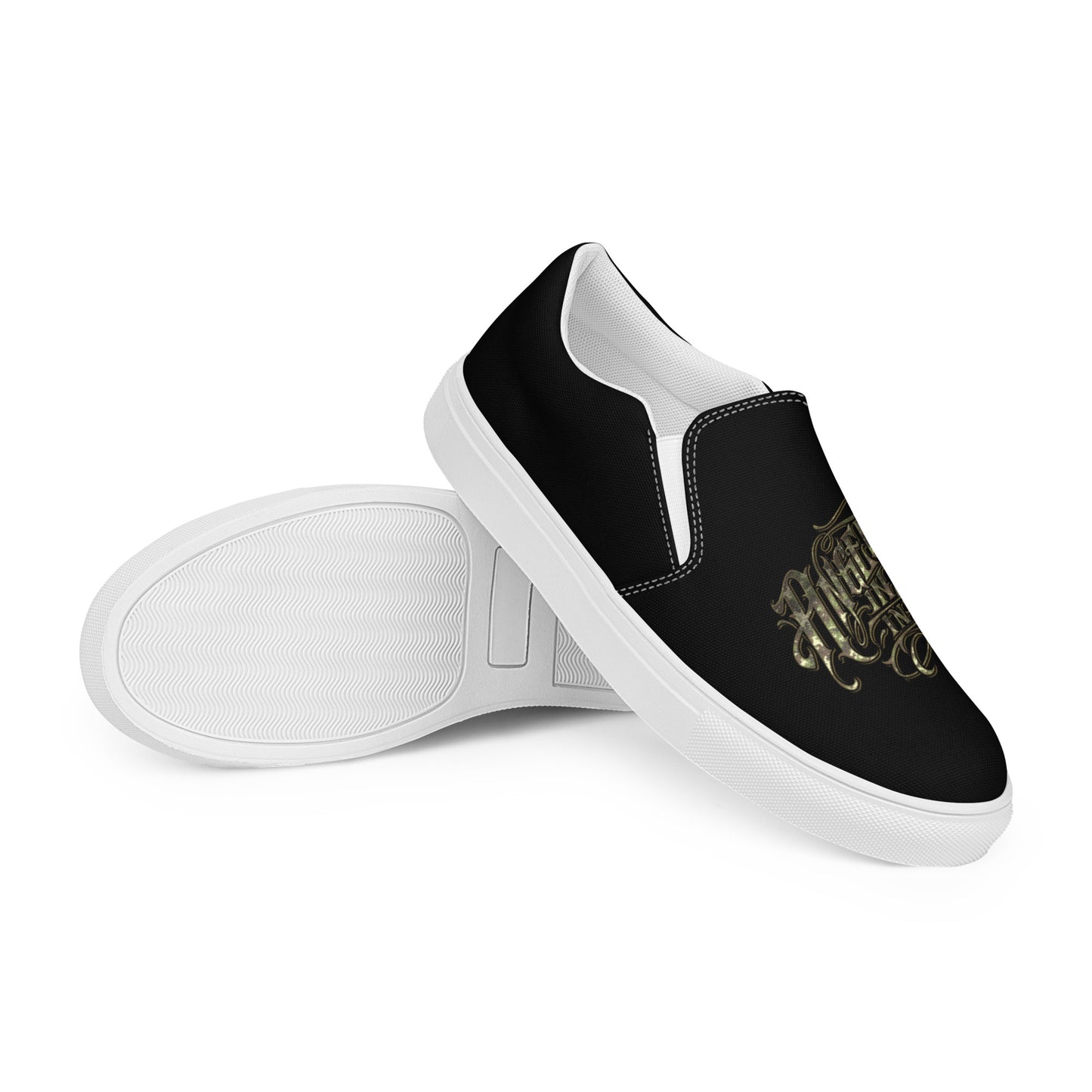 Angels in Ink Women’s slip-on canvas shoes